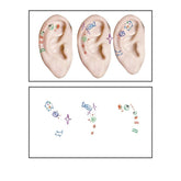 CUTE CARTOON EAR TATTOOS WATERPROOF STICKER SET_CWMM8394