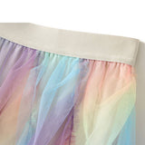 OMBRE GREEN RUFFLE TULLE TIERED FLARE SKIRT_CWBMS0404