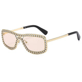 MODERN LUXE RHINESTONE METAL SUNGLASSES FOR WOMEN_CWASG1182