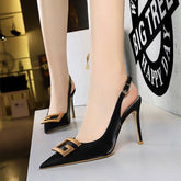 POINTED TOE BACK STRAP HOLLOW HIGH HEELS_CWSHH0095