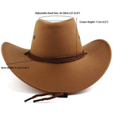 FAUX SUEDE WESTERN COWBOY HAT UNISEX OUTDOOR_CWAH1891
