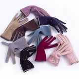 Autumn And Winter Cute Ladies Velvet Gloves_Cwmm1543
