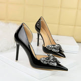 Women Simple Shallow Pointed Toe High Heels