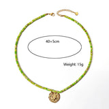 STAINLESS STEEL ZODIAC NECKLACE WITH NATURAL GEMS_CWMM8881