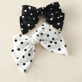 FASHIONABLE POLKA DOT HANDMADE BOW HAIRPIN_CWASC1055