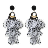 HANDMADE FLORAL TASSEL EARRINGS LONG BOLD DESIGN_CWMM6276