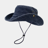Washed Wide Brim Outdoor Sun Hat For Summer_Cwah3783