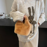 Winter Imitation Rex Rabbit Fur Handbag Plush_Cwab3958