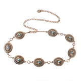 RETRO STYLE METAL OVAL BUCKLE WAIST CHAIN_CWABE0489