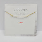 DECEMBER NECKLACE NATURAL STONE LOCK BONE CHAIN_CWAJE1054