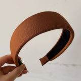 Color Knit Wide Headband Simple Chic Look_Cwaha08165