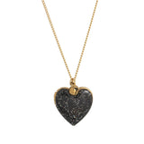HEART LOCKET OVAL PHOTO NECKLACE GOLD PLATED_CWMM3919