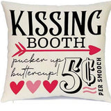 SIMPLE VALENTINES DAY LETTER PRINT PILLOWCASE_CWMM0778