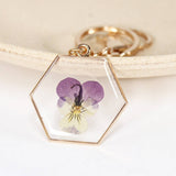 NEW NATURAL DRIED FLOWER KEYCHAIN PENDANT_CWMM3714