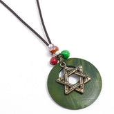 PERSONALIZED ALLOY FIVE POINTED STAR NECKLACE_CWMM4616