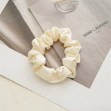 3 15DIAMETER COFFEE COLOR SILK SCRUNCHIES_CWAHA0342