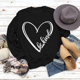 Spring Love Be Kind Printed Sweatshirt Pullover_Cwtstl0992