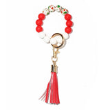 Wooden Bead Bracelet Keychain_Cwmm1313