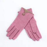 Fashionable Gold Striped Gloves_Cwag0075