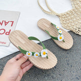 SUNFLOWER FLOWER SUMMER BEACH FLIP FLOPS_CWSHS0670