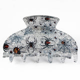 Pumpkin Ghost Acrylic Printed Halloween Clip