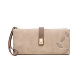 Women'S Long Vintage Matte Zip Clutch_Cwab2330