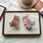 PINK BEAR CLAW CLIP CUTE ACRYLIC HAIR ACCESSORY_CWAHA6017