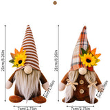 THANKSGIVING SUNFLOWER MAPLE LEAF DOLL PENDANT_CWMM1759