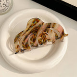 Vintage Pumpkin Acetate Hair Claw Clip For Women