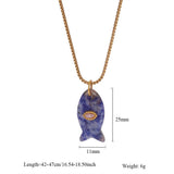 MINIMAL FISH PENDANT NECKLACE FOR BEACH_CWMM7524