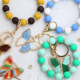 FASHION BRACELET BUTTERFLY PENDANT KEYCHAIN_CWMM1306