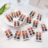 6PCS CANDY COLOR MINI HAIR CLAWS CUTE BANG CLIPS_CWAHA0727