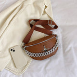 BELT BAG CROSSBODY BAG SUMMER WITH CHUNKY CHAIN_CWAB2067