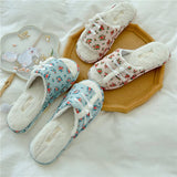 CHEONGSAM BUTTONED PLUSH OPEN TOE HOME SLIPPERS_CWMM2987