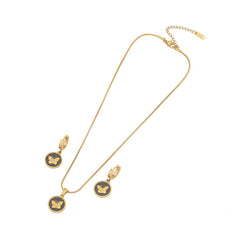 FASHIONABLE OIL DRIPPING BUTTERFLY NECKLACE_CWAHA0889