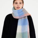 NEW PLAID TASSEL SCARF FOR WOMEN WINTER WARMTH_CWASC0341