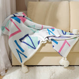 SOFT COZY KNIT SOFA BLANKET FRINGED SHAWL_CWASC0155