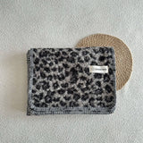 LEOPARD JACQUARD TEDDY FLEECE SCARF WARM_CWASC2315