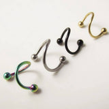 Trendy Titanium Steel Lip Ring Body Piercing_Cwmm9587