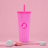 DOUBLE LAYER PORTABLE PLASTIC STRAW DIAMOND CUP_CWMM0978
