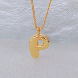 18K GOLD 26 LETTERS CUTE HIP HOP PENDANT NECKLACE_CWMM5871