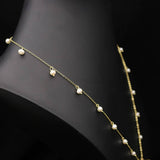 Womens High-End Pendant Vintage Pearl Necklace