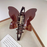 ALL MATCH BROWN BUTTERFLY WING HAIR CLIP_CWAHA1330