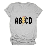 SUMMER NEW ARRIVAL PLUS SIZE TEE WITH LIGHTNING_CWTTS1476