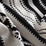 TASSEL STRIPE PRINT FRONT OPEN KIMONO FOR SUMMER_CWASC0795