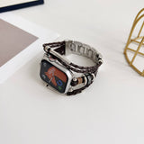 Bohemian Style Iwatch9 Genuine Leatherven Strap_Cwww0067