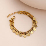 MULTI LAYER DIAMOND GOLD PLATED NON FADING NECKLACE_CWMM3673