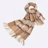 PLAID SCARF WOMENS REVERSIBLE LARGE WARM SHAWL_CWASC2378