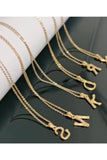 FASHION TEXTURE ALPHABET INITIAL NECKLACE_CWAJE223