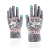CUTE ELK FASHION KNITTED WARM TOUCH SCREEN GLOVES_CWAG0227